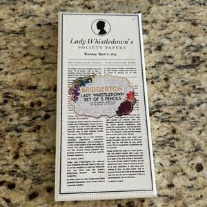 Lady Whistledown’s Set of 5 Pencils